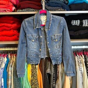 XOXO blue 2 pocket Jean jacket size M